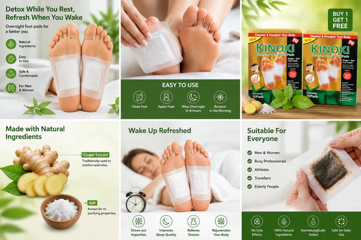 🌿 Kinoki Cleansing Foot Patches 👣✨