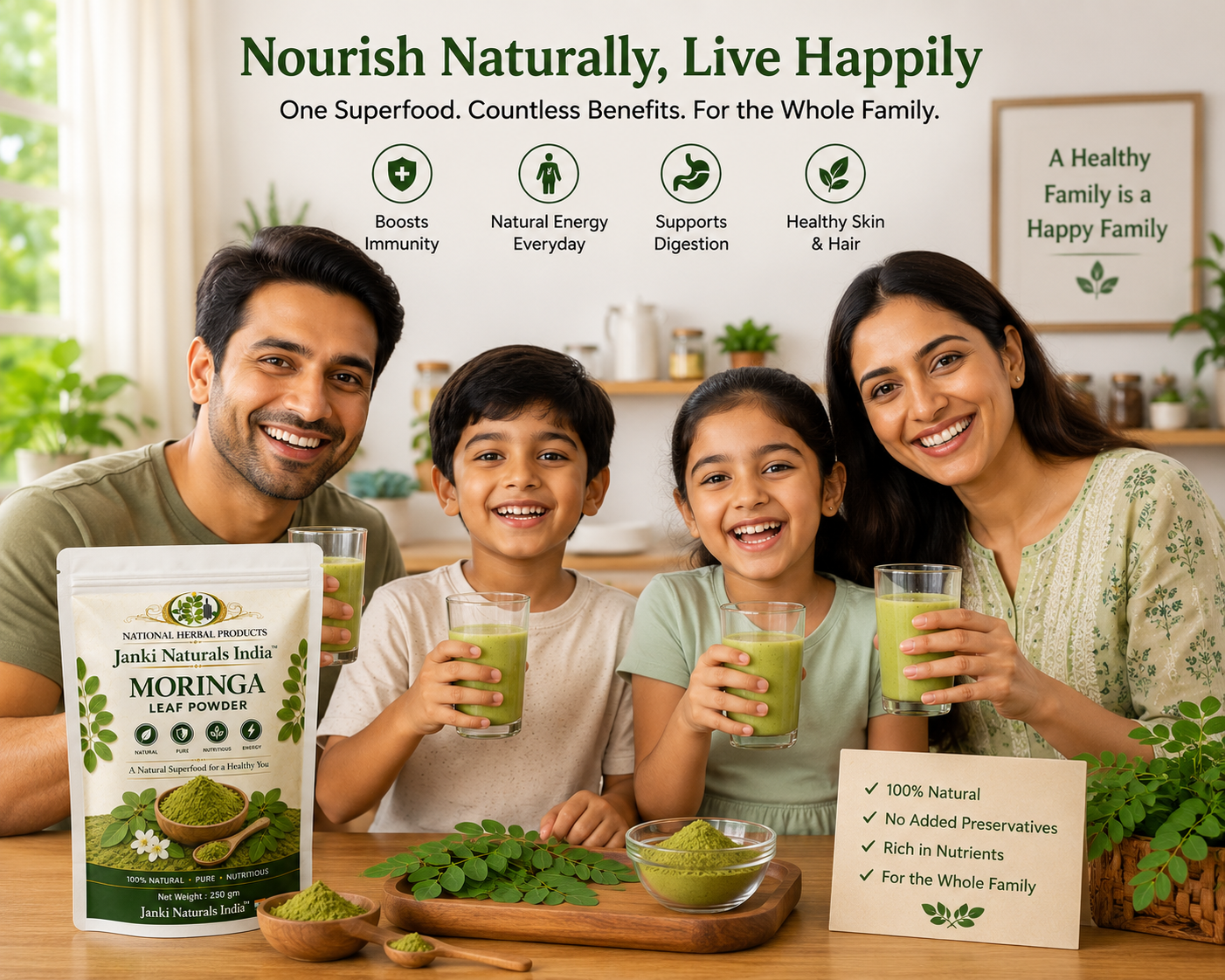 MORINGA LEAF POWDER 250 gm