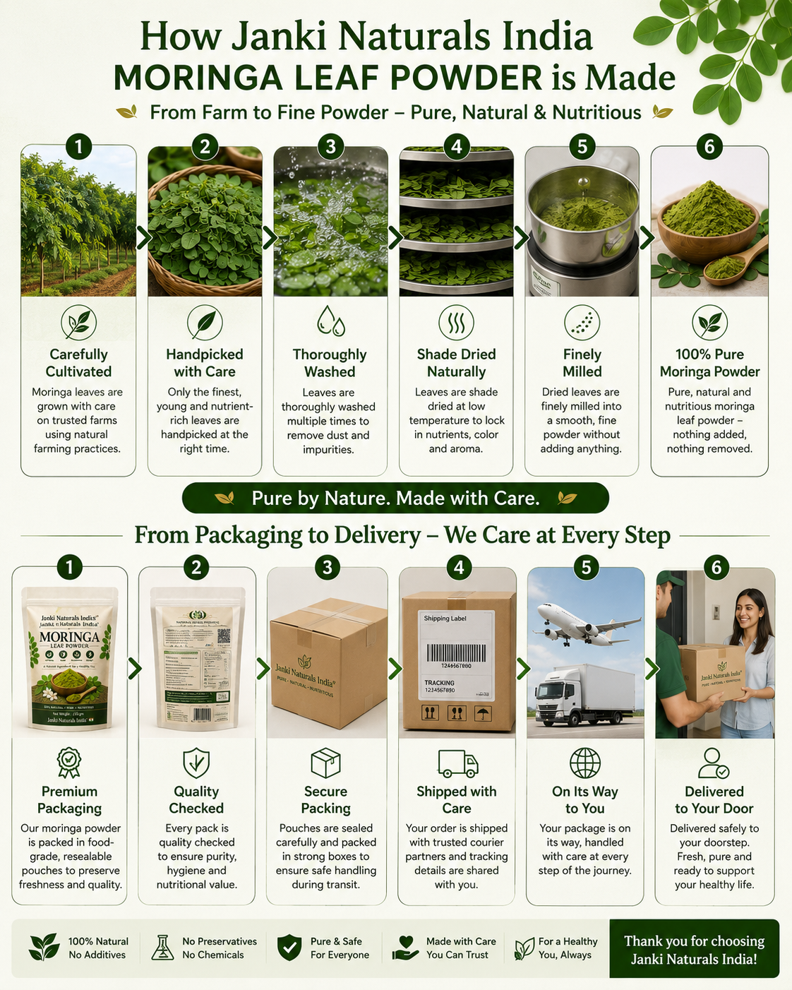 MORINGA LEAF POWDER 250 gm