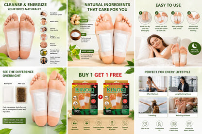 🌿 Kinoki Cleansing Foot Patches 👣✨